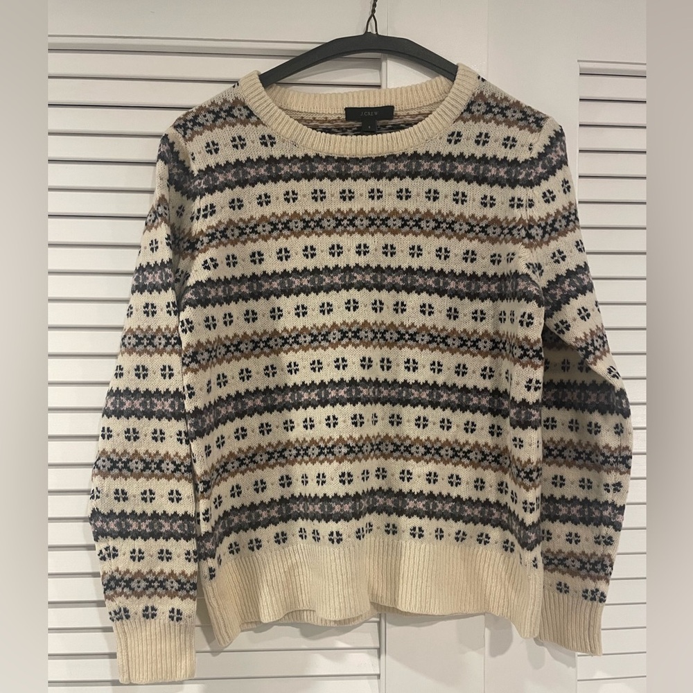 Vintage J.Crew Fairisle sweater; like new condition.